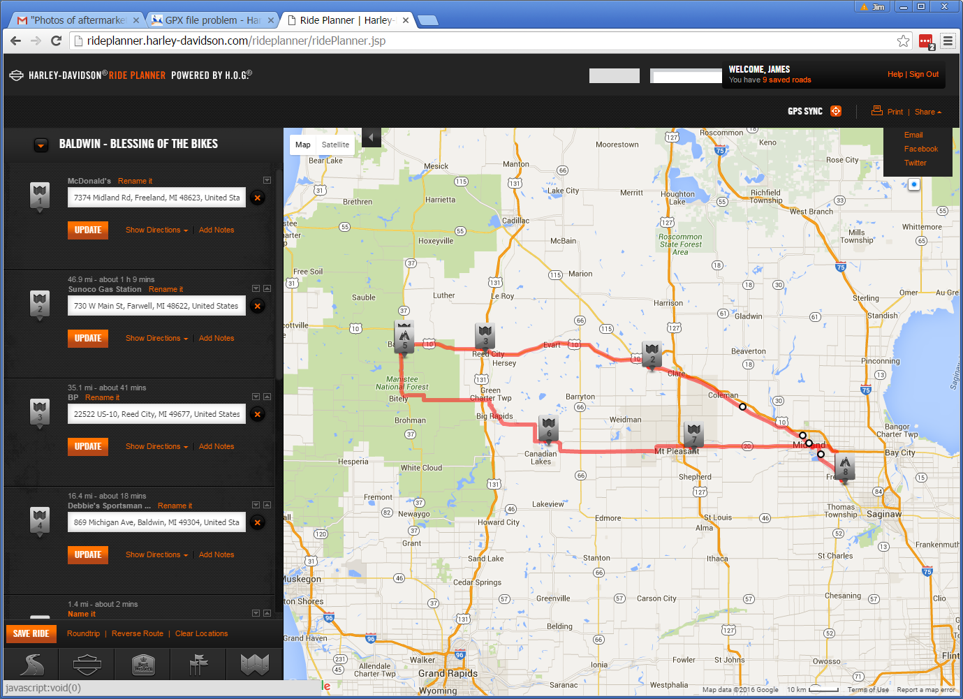 download gpx file from ride with gps