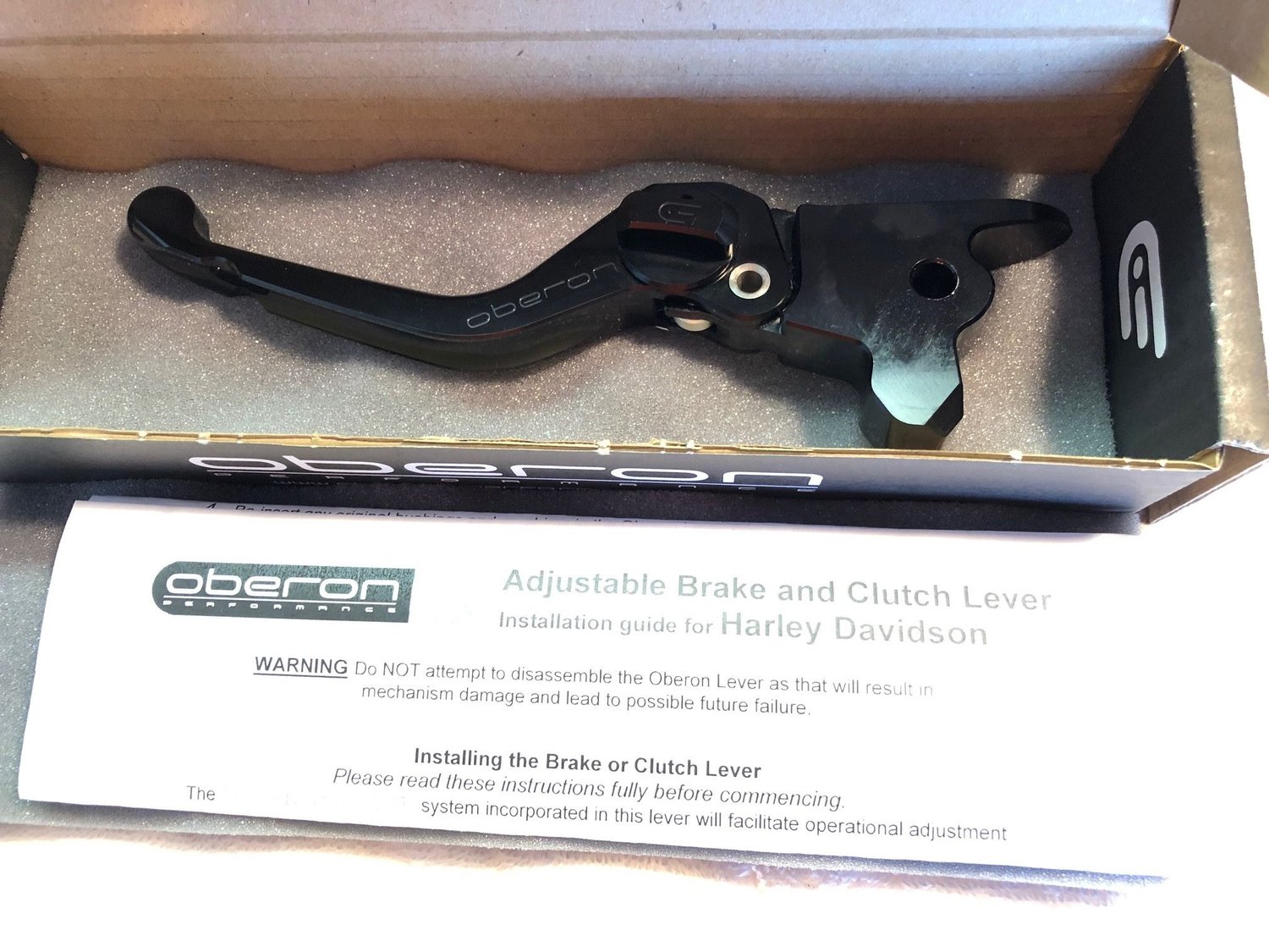 oberon airo hydraulic clutch lever