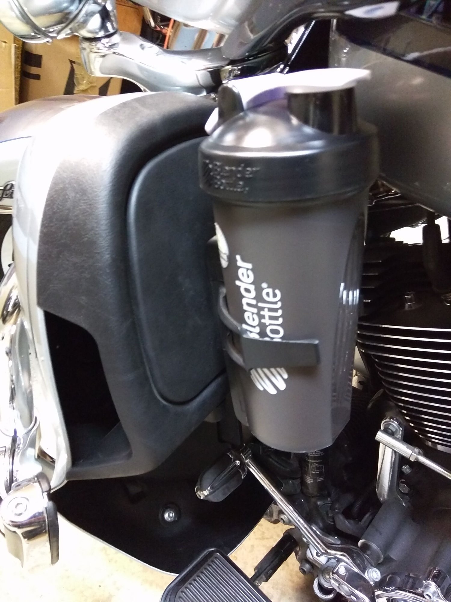 diy motorcycle cup holder