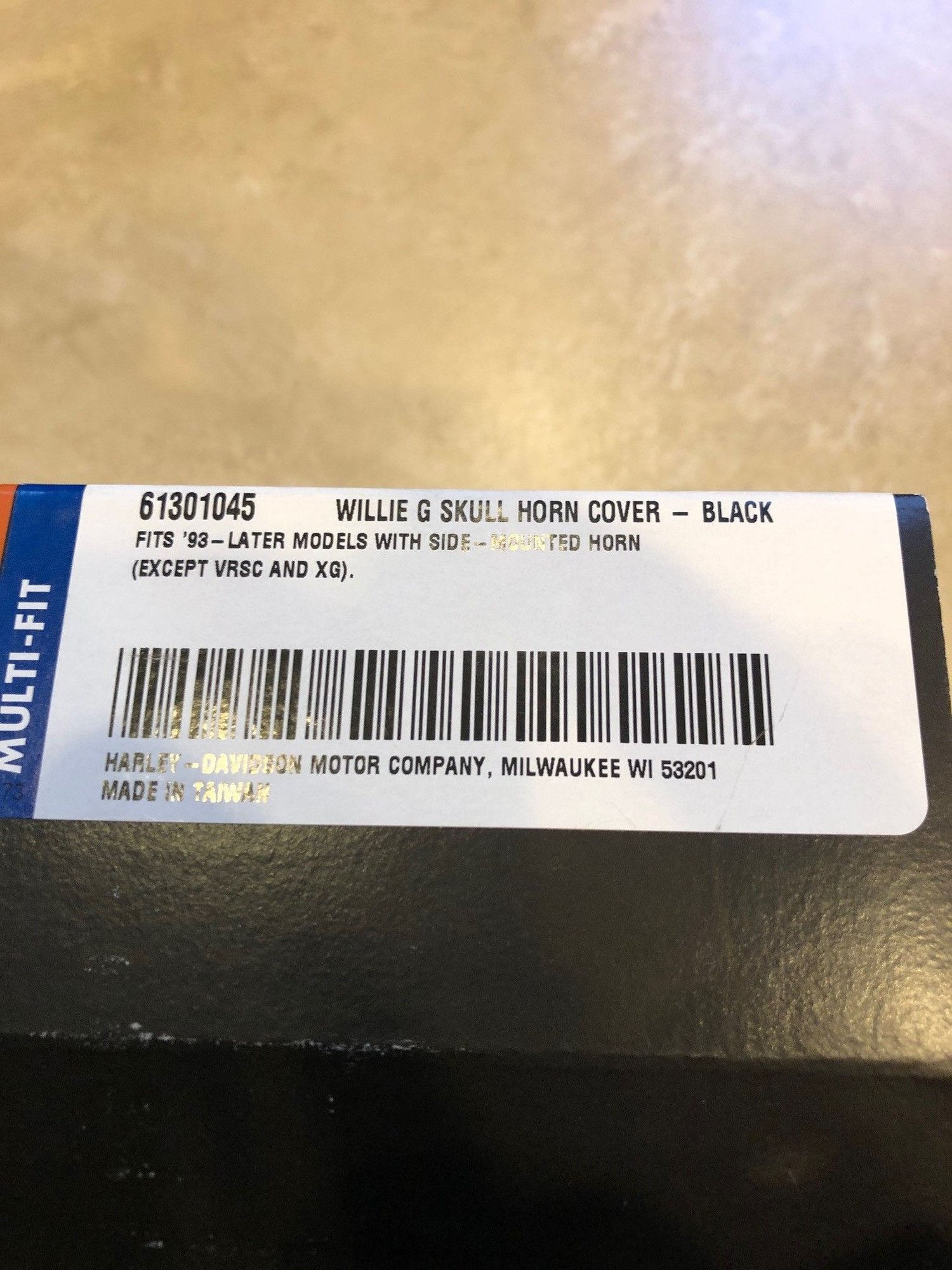 Willie g skull horn cover black hd 61301045 Harley Davidson Forums