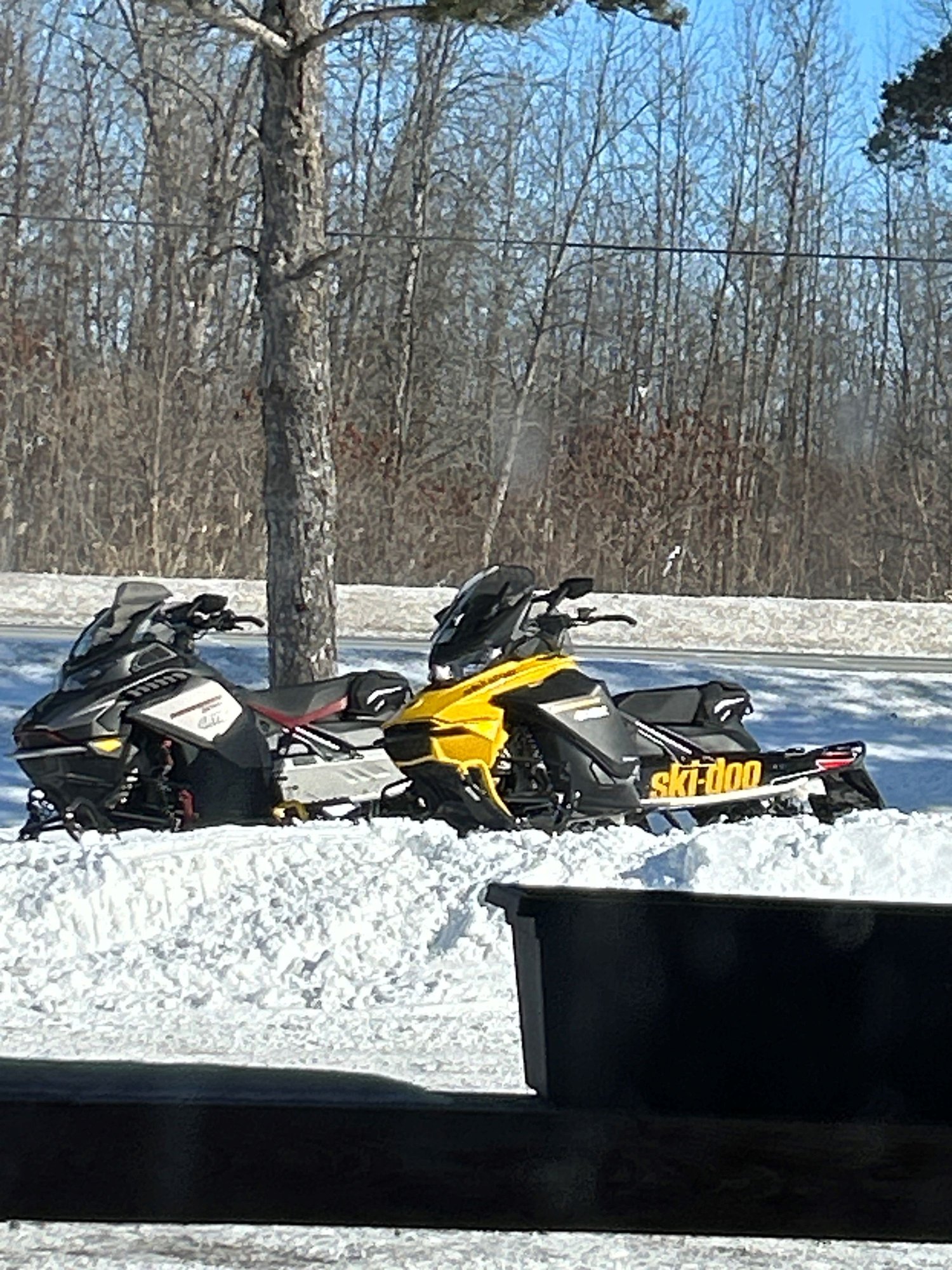 When the bike goes away for its winter nap, the sleds come out. 