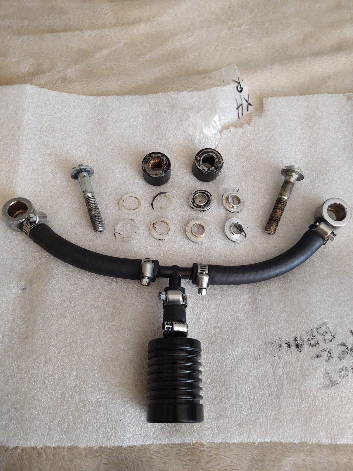 DK optimized breather bypass w black stage 4 catch can Harley