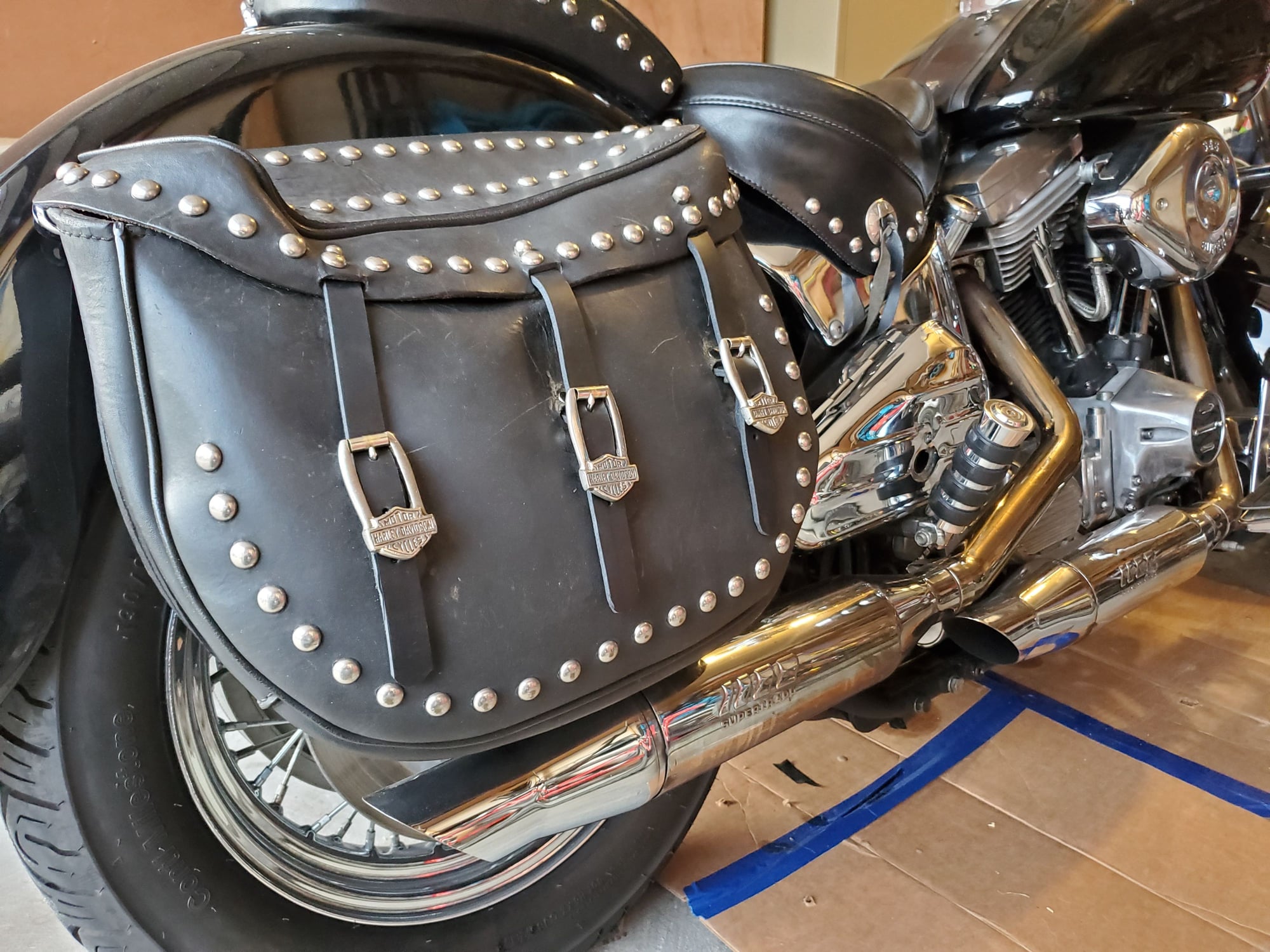 Two Replacement Saddlebag Straps for H-D Heritage Softail Classic
