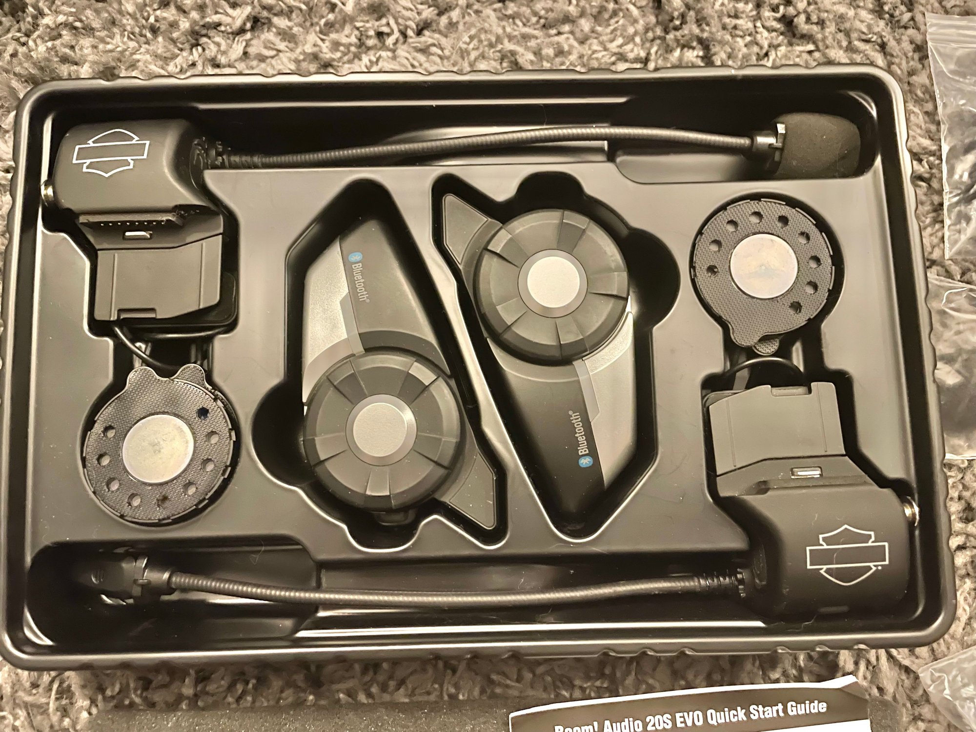 FOR SALE HD Boom Audio 20s Evo dual pack headsets 250 Harley