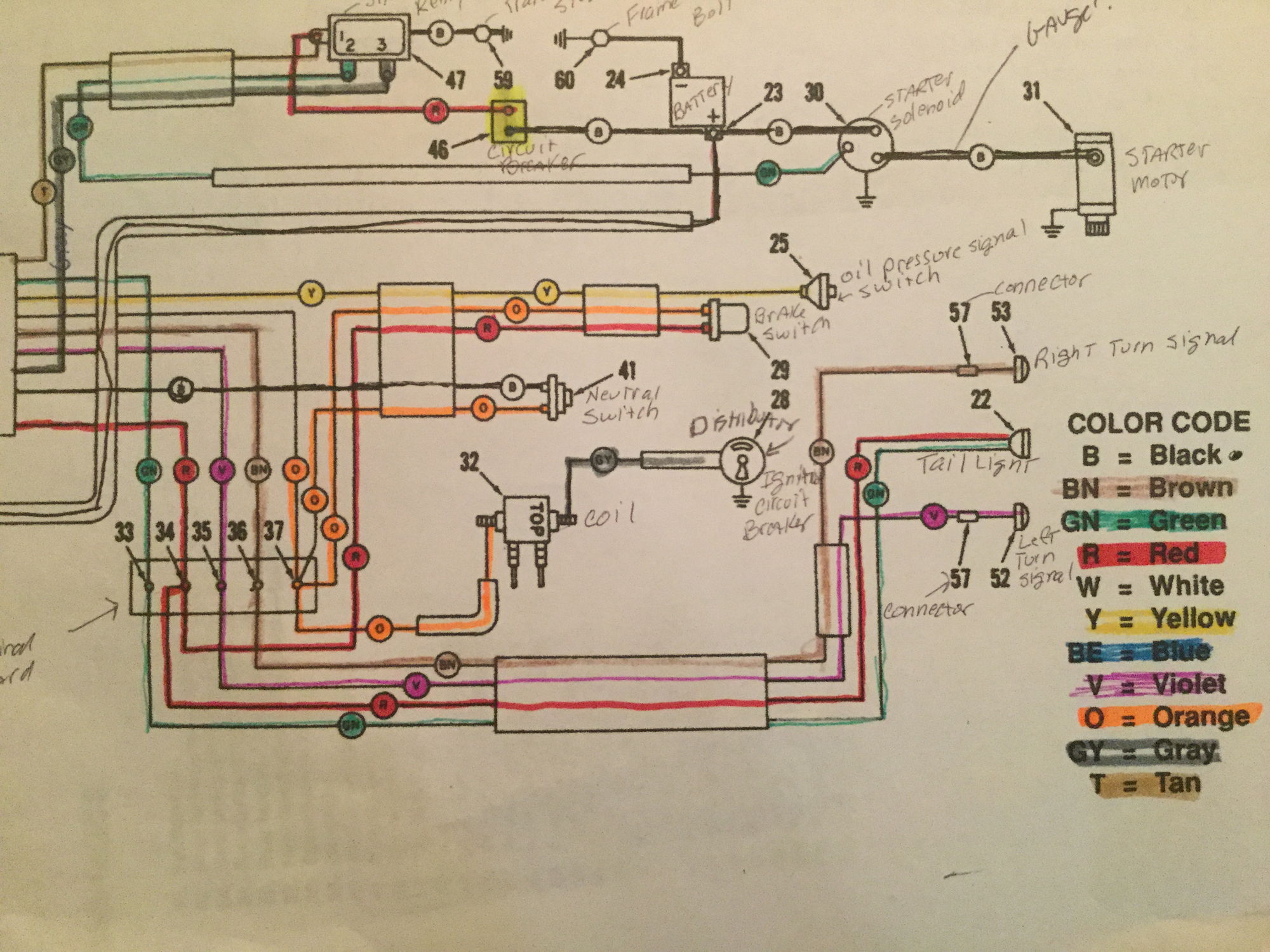 72 FLH Wiring questions - Harley Davidson Forums