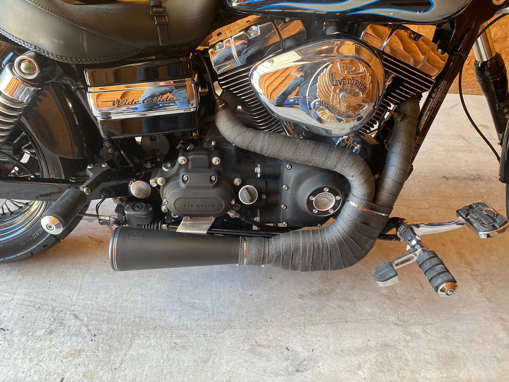 Dan moto shop exhaust dyna