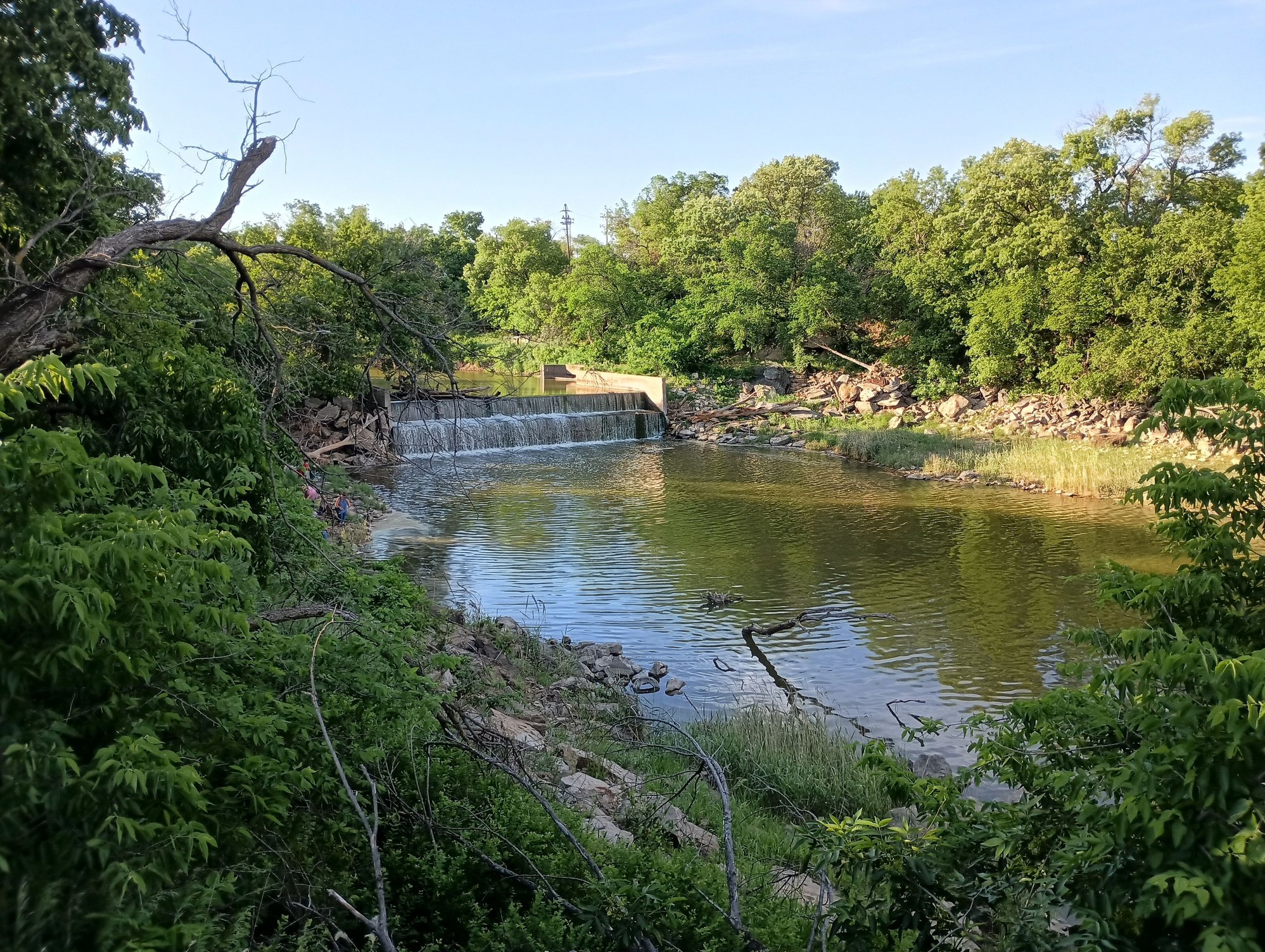 Spillway outside of Lincoln, Kansas.