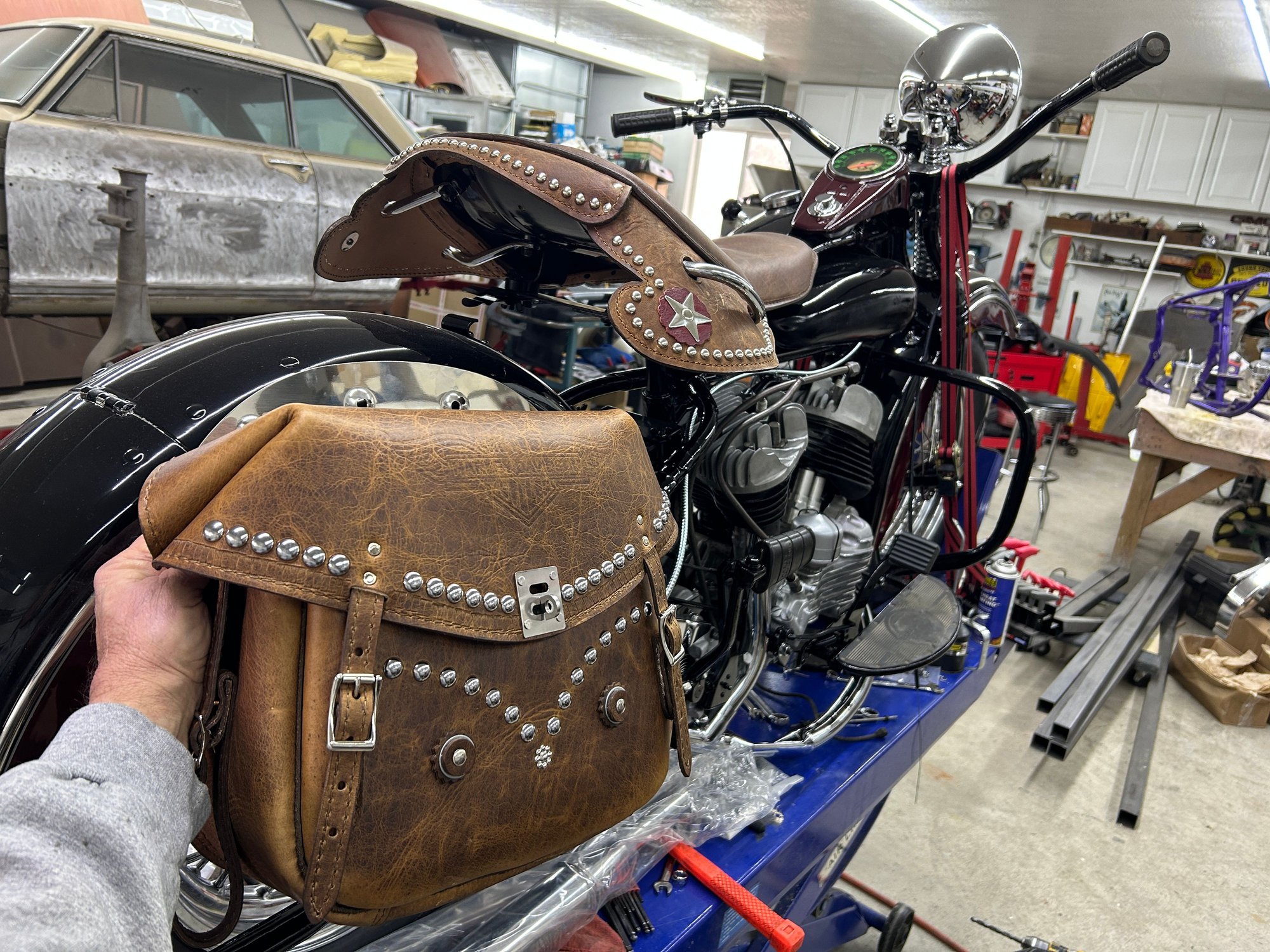 I really thinks it popped with the Biscon leather ! Bags came out great !