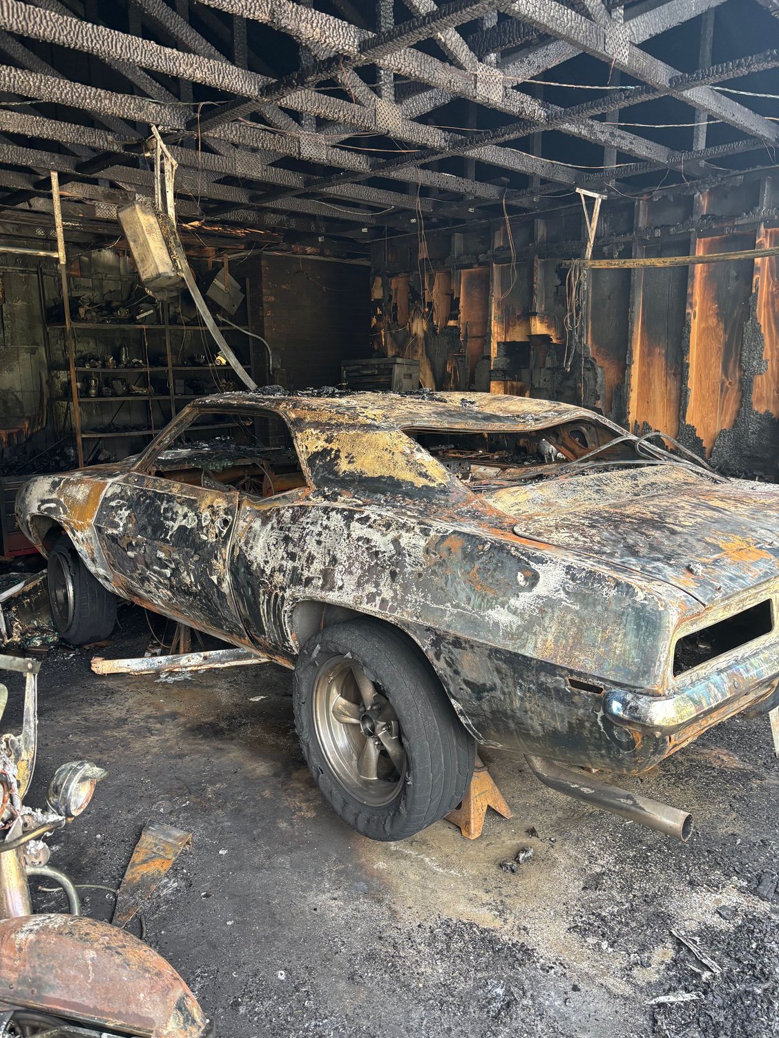 This car I had restored in 08 for my oldest son. He�s been fixing it up since it was a very nice looking car later a 5.3 LS motor and five speed tranny went in. Just put new wheels and tires on it.