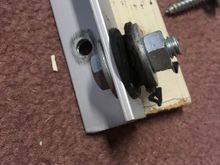 Wall mount detail showing HD OEM rubber detachable grommets.