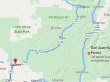 San Juan Scenic Byway Dolores River/ Telluride/ Ouray/ Million$ Hwy/ Durango/ Mesa Verde Cliff Dwellings
