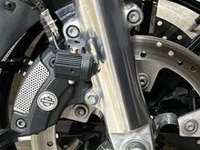 Caliper bolt mounted