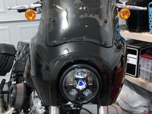 Ditched the OEM headlight for an Amazon special which is a thousand times brighter! Purchased the headlight bucket from Moons MC with the wire adapter. 2019 FXLR