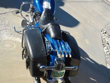 Relocated license plate and added stealth rack