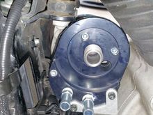 added top portion and anti-rotation device (aka cheap piece of scrap metal that stops the thing from spinning when you are removing oil filters)