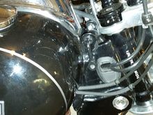 mount arm, thread nuts on arm, but didn't tighten