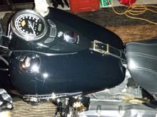 Men's leather belt tank bib from ROSS  and the rest of the leather was used to make a fender bib.