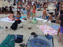 This was the beach scene