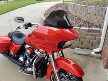 Installed windshield yesterday and took it for a ride. Might be a littlw tall for me, but im able to see fine 20ft in front while looking over it. Definitely pushes a lot of the air i was getting around my head amd ears up over me, so im keeping it. I think the quality seems very good and its just as thick as my stock windshield. Cant beat the price either.