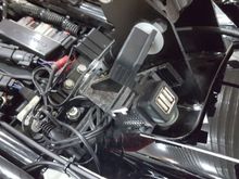 Cover opened for accesd to ports.