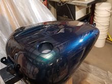 Drying after 3 coats of paint and 3 coats of clear.