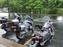 It started to pour the minute we got back to the hotel in Eureka Springs.