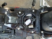 TT mounted under the seat