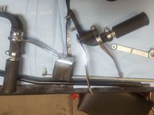 mounts, pegs, shifter, brake rod and pedal. shifter shaft ect