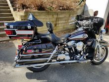 In the driveway, ready to head out Saturday afternoon.