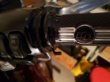 Throttle lock thumb lever 