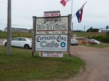 Day 9 - We stopped at Captains Cove restaurant for lunch. Excellent fish and chip dinner here!