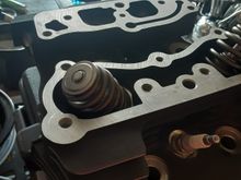 Today i put new valve seals in and reinstalled the lapped valves.