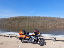 The trees are budding along the Rock River. 