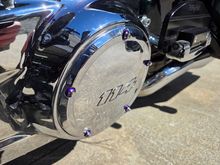 
Primart bolts. Chrome with purple washers.