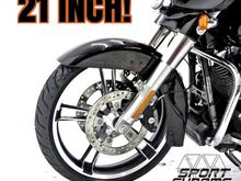 21" Inch Enforcer style Harley Street Glide Front Wheel