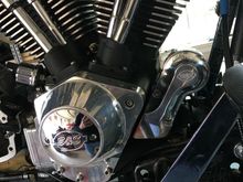 Had to rem. 5 cm from the new mount to clear the rear brake pedal swivel. Turned out ok. 