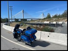 ... The Port Mann bridge, which crosses from Surrey to Coquitlam... There are a total of 5 bridges on this route, but not that many good spots to pull over for a good picture...