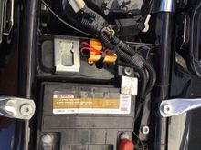 Connections made into the fender harness. Main harness left untouched.