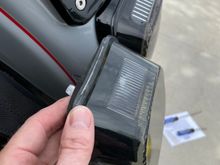 Lower profile tail light. The old one had some LEDs going out. 