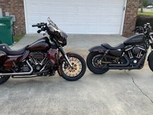 Great evening for a father son ride! 