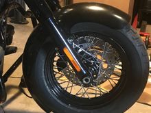 Installed my new rap around front fender,need to finish it up a bit