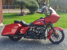 18 Wicked Red Road Glide Special,Rinehart Slim Line Duals,14 Yaffe Monke Bars,Power Vision,Dynoed.