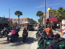 Thanks for the update.  I was busy with other things this weekend and skipped the whole event.  What is that in your picture, a car on Main St during Biketoberfest?  Oh, I forgot.  This is Daytona, the only place on earth that has a Bike Event and doesn't change its main drag to "Motorcycles Only".