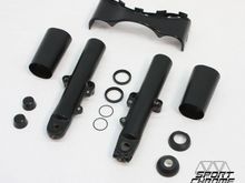 Complete Black powder coated front end for 2014 and later Harley Touring