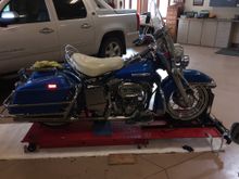 Although not as nice as John’s, another example of a stock ‘72 FLH. 