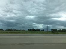 Ran from this thunder storm for 150 miles. It never caught me 😛. It was much worse than the picture shows.