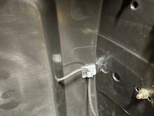 Instead of the wire going on the outside. 