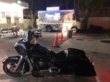 The gloves are on the seat. 