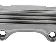 HardDrive Chrome Finned Handlebar Top Clamp w/ Skirt Harley Softail Sportster