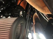 frame bar is black. Crash bar is chrome.